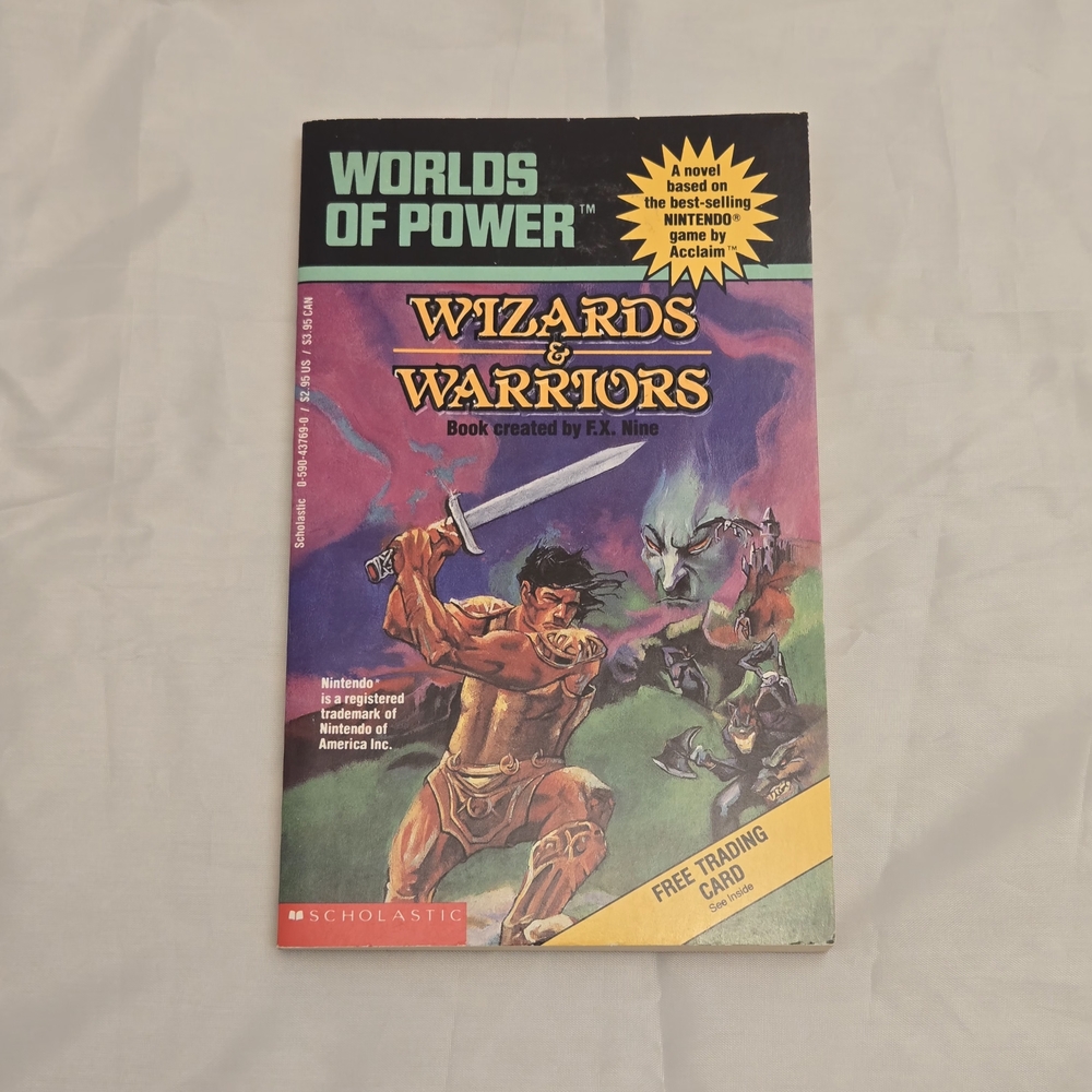Nintendo Worlds Of Power Scholastic Wizards And Warriors Vintage Book